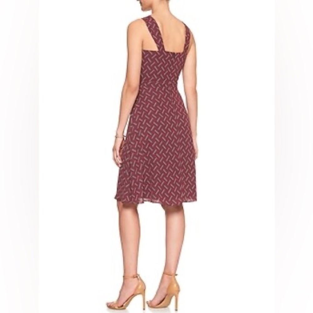 Banana Republic Print Twist Neck Halter Dress- Size 8